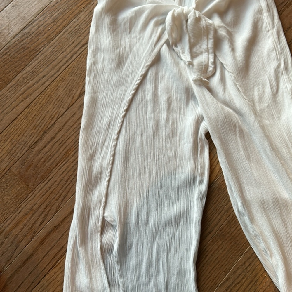 Kona Sol White Swim Coverup Pants - Picture 7 of 10